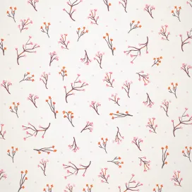 Hand Drawn Little Flowers and Branches Background 2